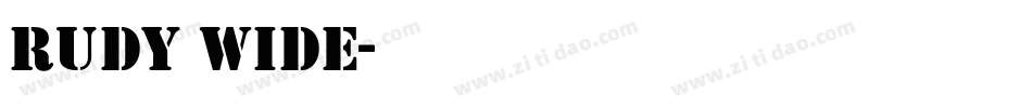 Rudy Wide字体转换